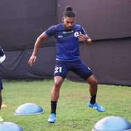 Roy Krishna training at Goa ahead of ISL. (Image Courtesy: Twitter/@RoyKrishna21)